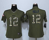 Women Limited Nike Buffalo Bills #12 Kelly Green Salute To Service Jersey,baseball caps,new era cap wholesale,wholesale hats